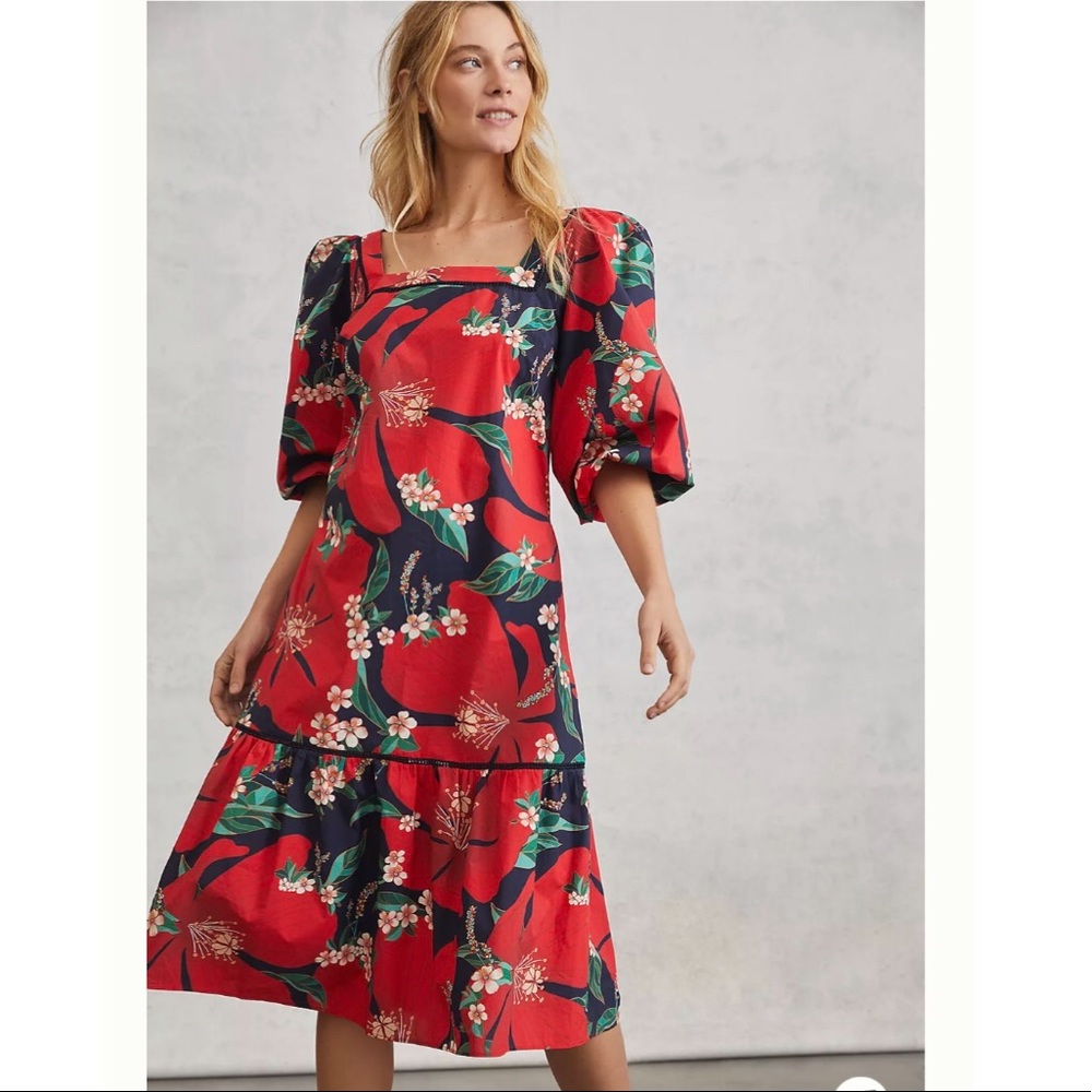 Anthropologie by Farm Rio Midi Dress size S